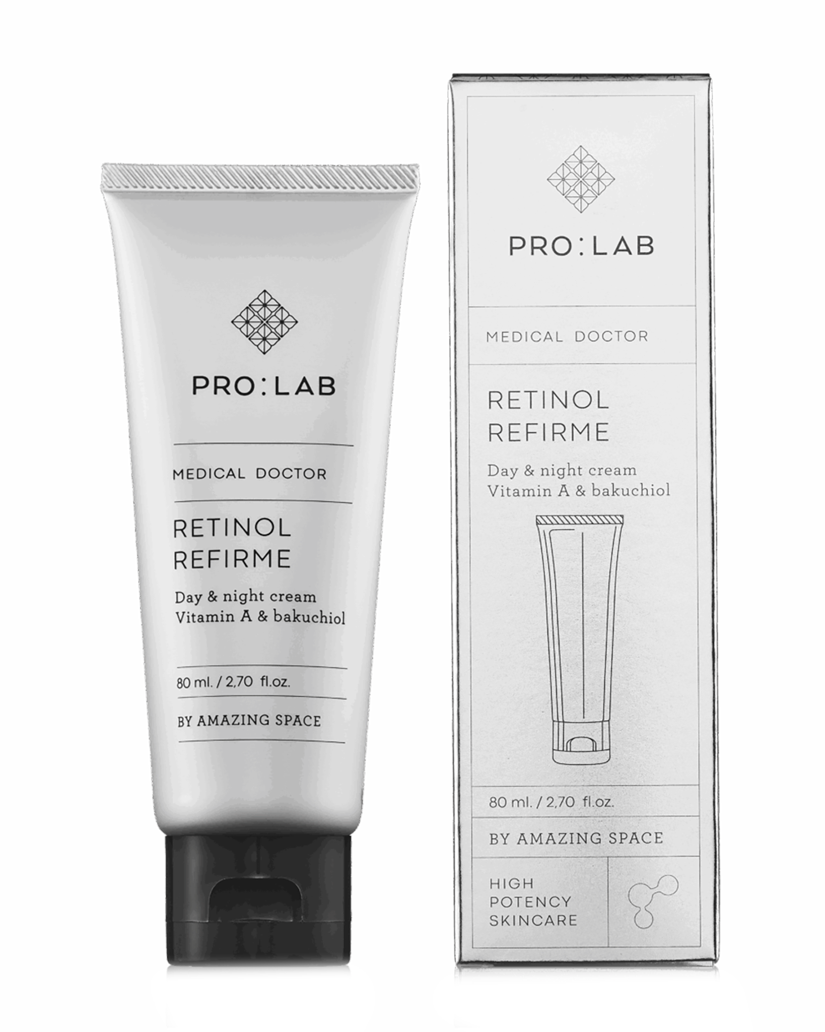 Amazing Space - Retinol Refirme Day & Night Cream 80 ml Pro:Lab