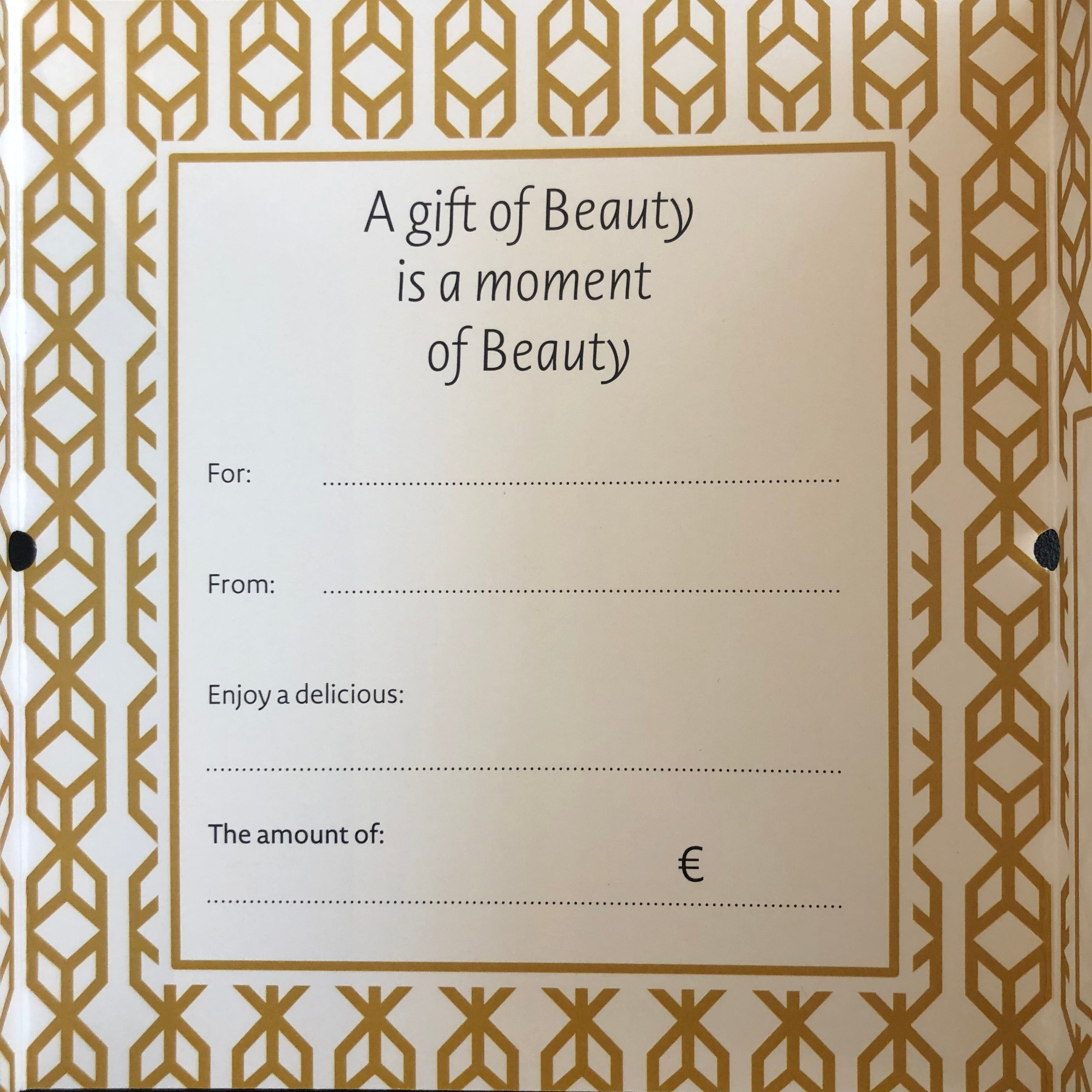 Gift voucher Tour of Beauty gift voucher