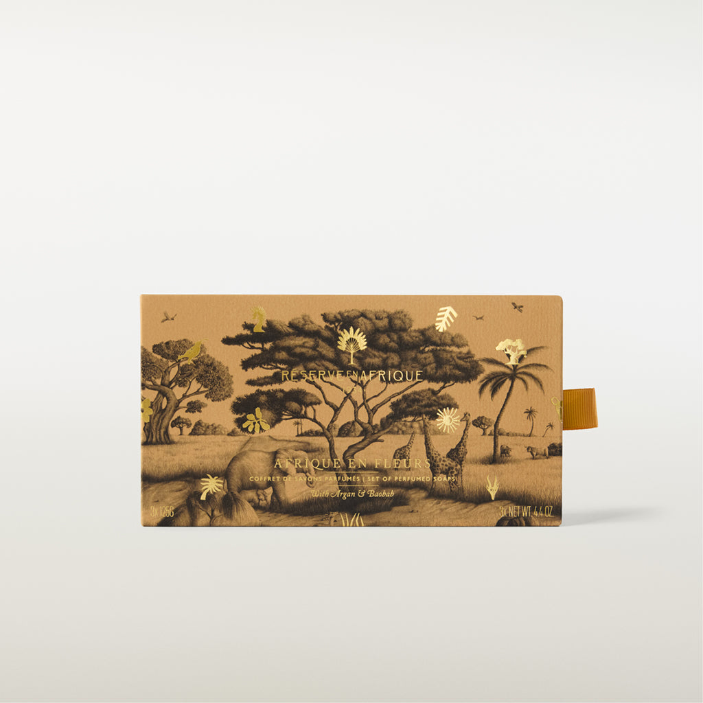 Réserve en Afrique 1934 - Afrique en Fleurs Set of 3 soaps