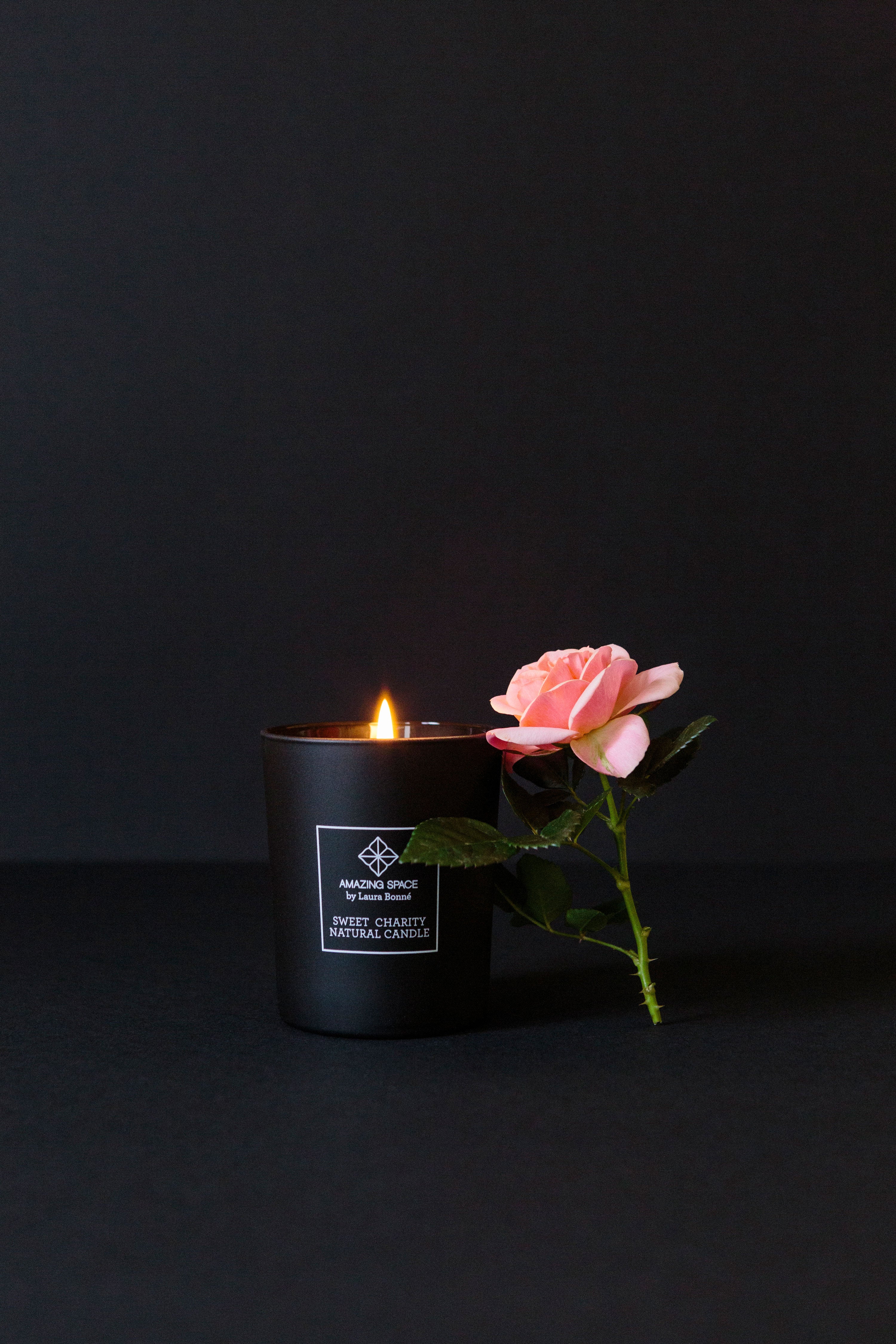 Amazing Space - Rose Candle De-stress Your Mind